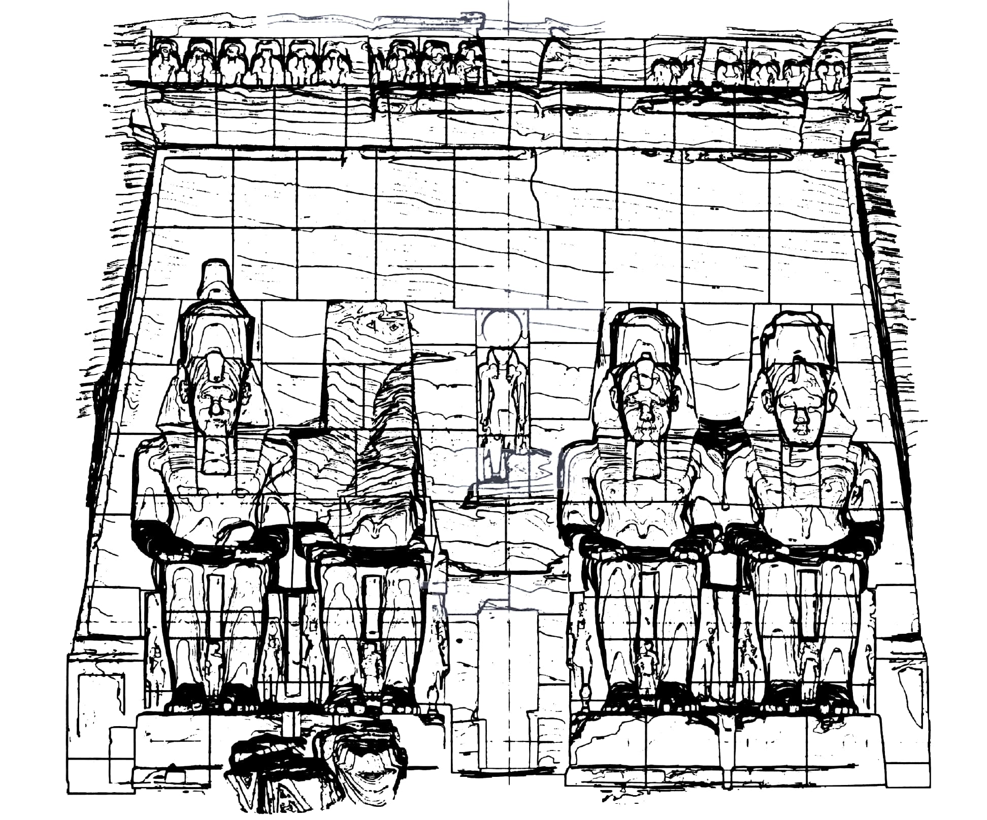 A sketch of Abu Simbel 